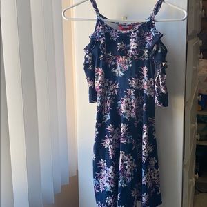 Floral Navy Blue dress in extra small